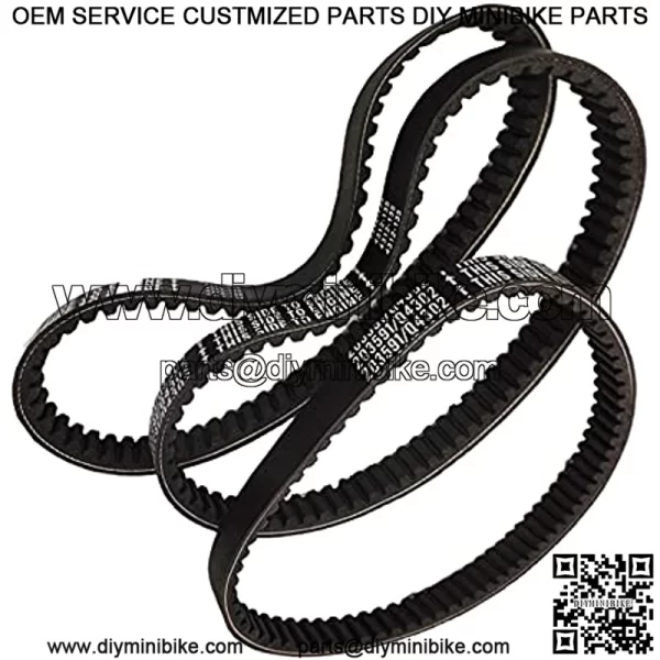 3 - Pack Go Kart Drive Belt Replacement for Yerf - Dog Go Cart 203591 Q430203W - Image 2