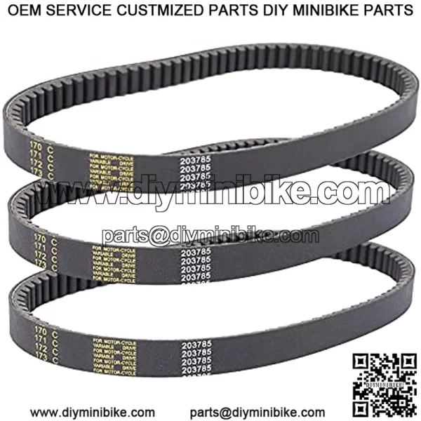 3PCS 40 Series Torque Converter Belt GO Kart Comet 203785A Comet 203785 MANCO 12346 Belt