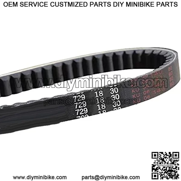 729-18-30 CVT Drive Belt for GY6 49cc 50cc 139QMB Long-Case Engine ROKETA JMSTAR TAOTAO JONWAY Baja Tank Scooter Moped ATV Go Kart.??