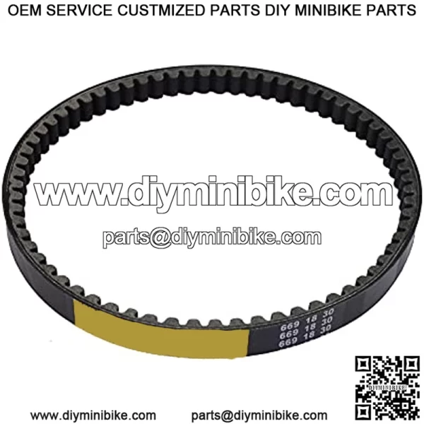 139QMB 1P39QMB Kevlar Drive Belt Replace NO.669-18-30 Compatible with GY6 49cc 50cc?? Roketa Baja Tank Jmstar Taotao Jonway Vespa Chinese Scooter Moped ATV. (1)