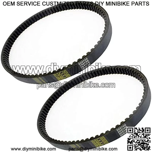 2 Pcs Drive Belt Compatible for Comet 203785 203785A Manco 12346 40 45 Series Go Kart Torque Converter