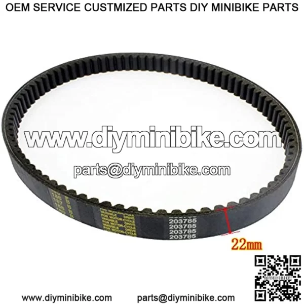 2 Pcs Drive Belt Compatible for Comet 203785 203785A Manco 12346 40 45 Series Go Kart Torque Converter - Image 3