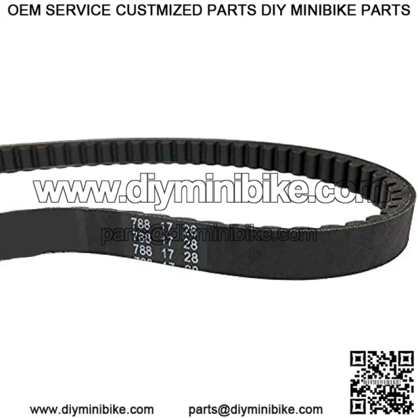 V-Belt CVT Variable Drive Belt Standard 788 17 28 fits GY6 50cc Scooters Moped ATV - Image 2