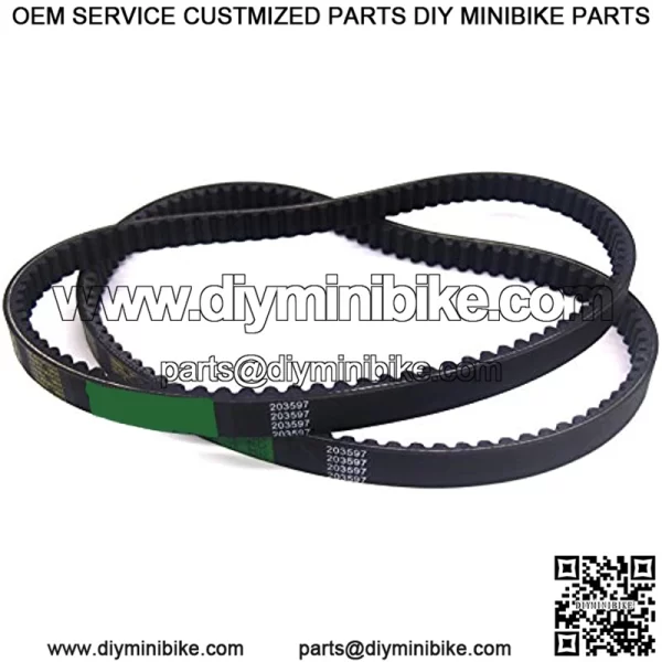 2 Go Kart 37X98 Drive Belt for Comet Torque Converter 203597 Replaces 10042 - Image 2