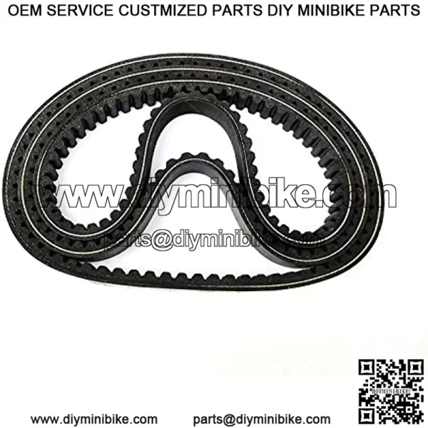 Performance Set of 3 for Go Kart Drive Belt 725 For 30 Series Torque Converter Belts - Image 3