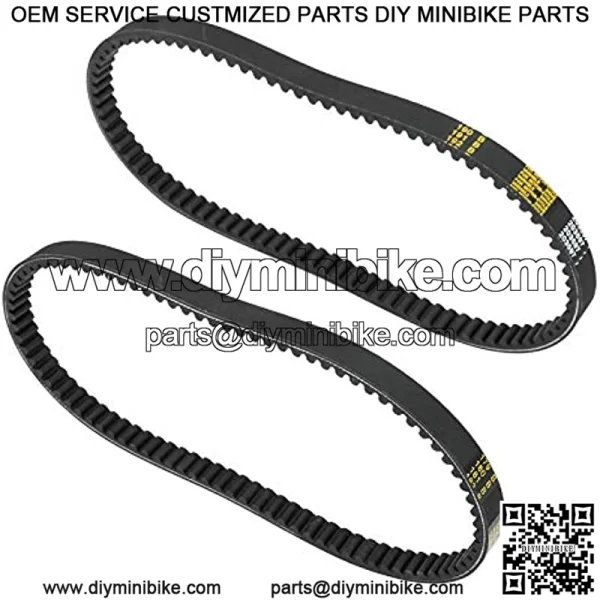 2 pcs Go Kart 37x98 Drive Belt Replaces for Comet Torque Converter 203597 203597A 10042 Go Kart Torque Converter Belt