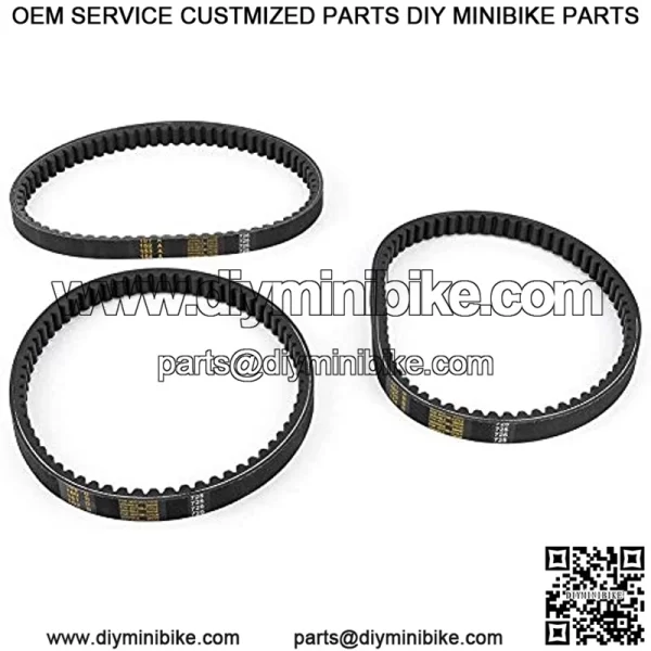 Drive Belt, 3Pcs Go Kart Torque Converter Belt Fits for 30 Series 725 Belt