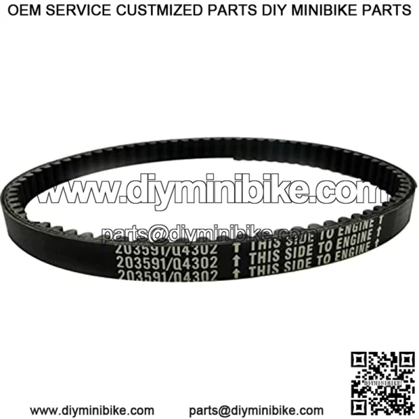 Go Kart Drive Belt 30 Series Replacement for Yerf Dog Go Karts 203591- Q430203W 1Pcs