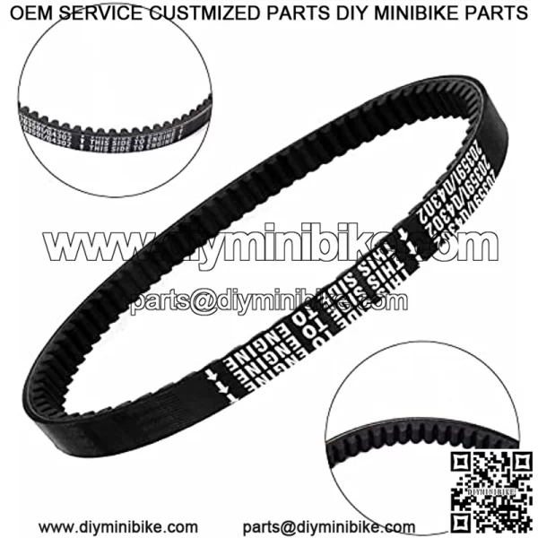 Go Kart Drive Belt 30 Series Replacement for Yerf Dog Go Karts 203591- Q430203W 1Pcs - Image 2