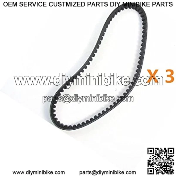 3 Pcs 729 17.7 30 Belt for Gy6 49cc 50cc 80cc Engine Moped Scooter Motorcycle Top Quality - Image 3