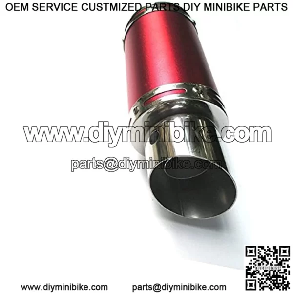 High Performance Exhaust System for GY6 50cc-400cc 4 Stroke Scooters ATV Go Kart (Red) - Image 3