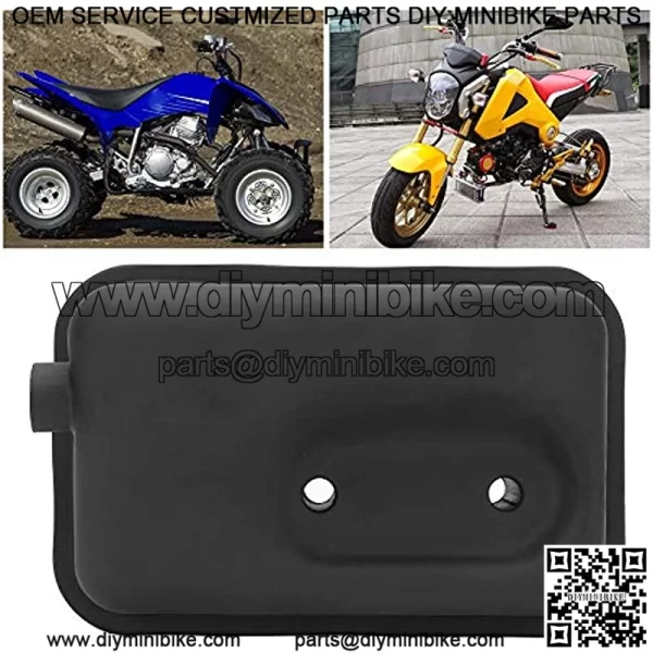 Exhaust Muffler, Exhaust Pipe Silencer for 43cc 47cc 49cc Mini PIT Pocket Chopper Quad Dirt Scooter Bike ATV - Image 3