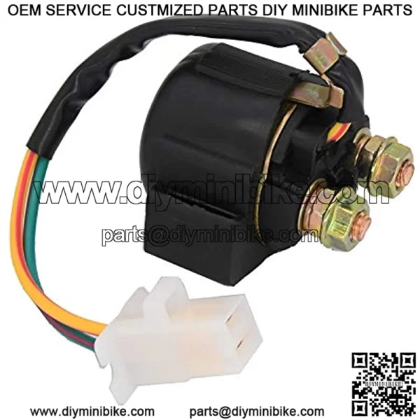 Starter Solenoid Relay + Starter Motor for 4-Stroke GY6 Engine 50cc 150cc 200cc 250cc ATV Dirt Bikes Scooters Go Kart Compatible with Taotao SUNL Coolster Baja Roketa 4 Wheelers Moped by BOOTOP - Image 4