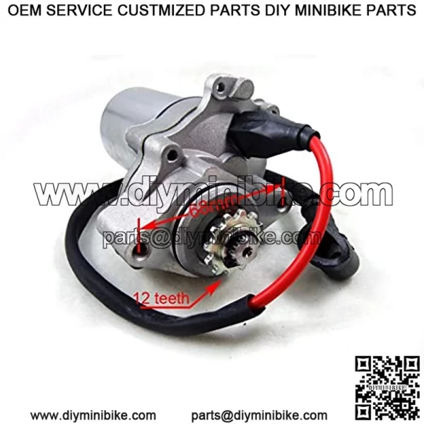 STARTER MOTOR 2 BOLT LOWER MOUNT 50CC 80CC 110CC ROKETA TAOTAO SUNL ATV GO KART - Image 2