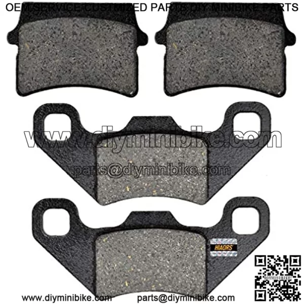 Disc Brake Pads for 50cc 70CC 90 cc 110 cc 125cc Taotao SunL JCL Coolster Kandi Supermach Tank Kandi Kinroad BV Powersports DongFang ATVs Go karts Quad 4 Wheeler 2 Pair