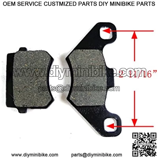 Rear Front Disc Brake Pads Shoes for 50cc 70cc 90cc 110cc 125cc ATV Go kart Quad 4 Wheeler Dune Buggy Sandrail Taotao SunL JCL NST Coolster