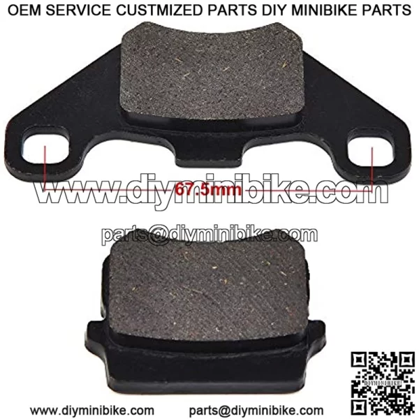 Rear Brake Pads Replacement for 50cc 70cc 90cc 110cc 125cc ATV Go Kart Quad Bikes Dune Buggy 4 Wheeler Kazuma Meerkat 50 90 Dingo 70 Falcon 90 110 49cc 70cc 90cc ATV - Image 2