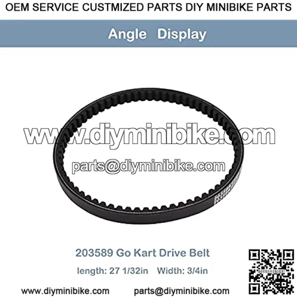 30 Series Torque Converter Clutch, 3/4" Bore with 203589 Go Kart Drive Belt Compatible with Comet Manco 219552 TAV2 30-75 5957 - Image 2