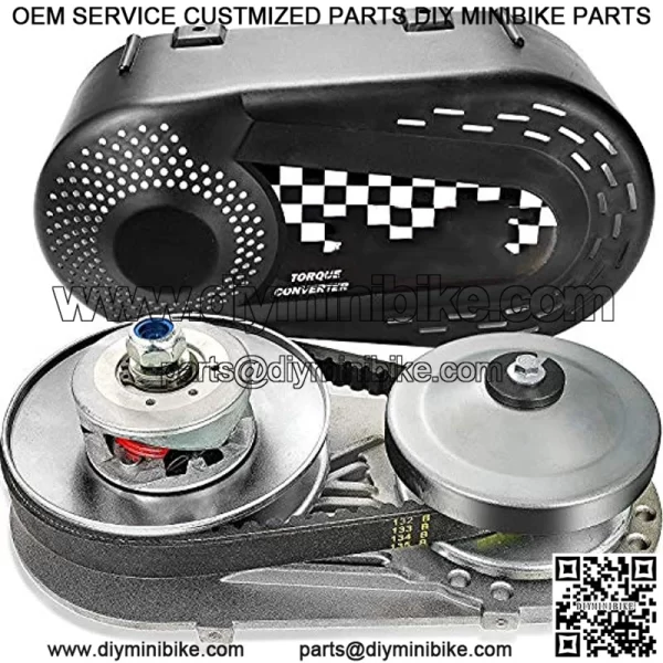 Complete Torque Converter Go Kart Clutch Kit Set 3/4inch 10T #40/41 and 12T #35 Chain Replacement for 218353A Manco Comet TAV2