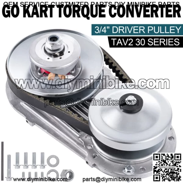 Go Kart Torque Converter Clutch Kit 3/4" 10T #40 #41 &12T #35 For Predator 212CC