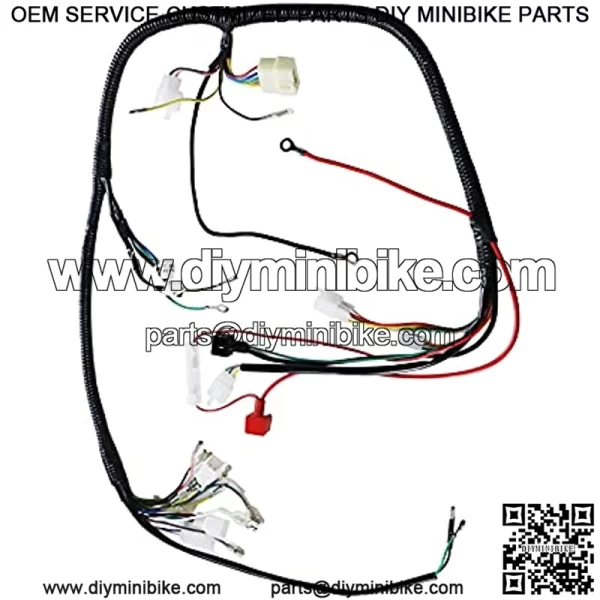 Complete Electrics Wiring Harness Coil Ignition Switch CDI Solenoid Relay Spark Plug for 4 Stroke 150cc 200cc 250cc 300cc ATV Quad Dirt Bike - Image 3