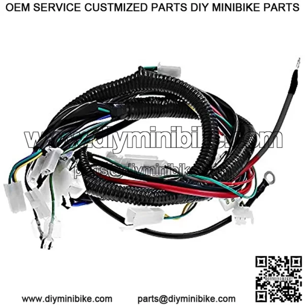 Complete Electrics All Wiring Harness CDI Rectifier Ignition Coil Wire Loom Kit for GY6 125cc ATV Quad Go Kart Scooter - Image 3