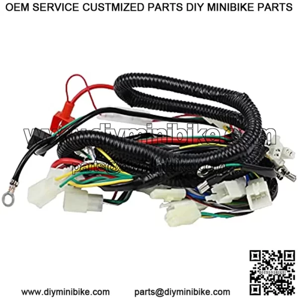 Complete Electrics Wiring Harness Wire Loom Kit for GY6 4 Stroke Engine 125cc 150cc Pit Bike Scooter ATV Quad Go Kart - Image 3