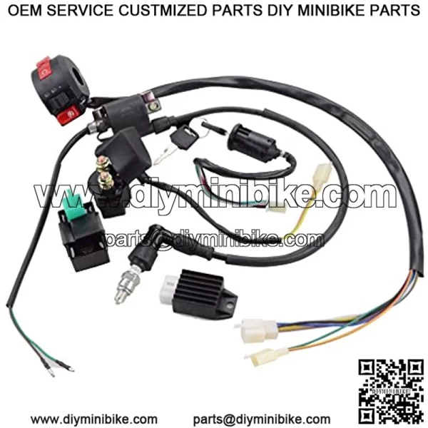 Ignition Rebuild Kit Wiring Harness for 4 Stroke ATV 50cc 70cc 90cc 110cc 125cc Chinese Dirt Bike Go Kart Scooter Moped Parts - Image 2