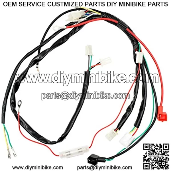 Royitay Complete Electrics Start Engine CDI Ignition Coil Wiring Loom Harness Spark Plug Kits For 50cc 110cc 125cc ATV Buggy Quad Dirt Bike - Image 2