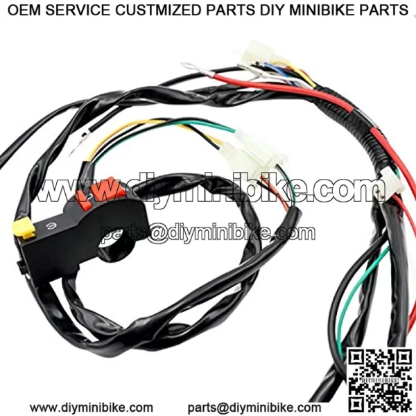 Royitay Complete Electrics Start Engine CDI Ignition Coil Wiring Loom Harness Spark Plug Kits For 50cc 110cc 125cc ATV Buggy Quad Dirt Bike - Image 3