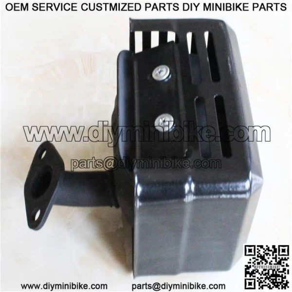 Muffler Exhaust Motor Part For Go Kart Buggy 168F muffler for hot sale - Image 2