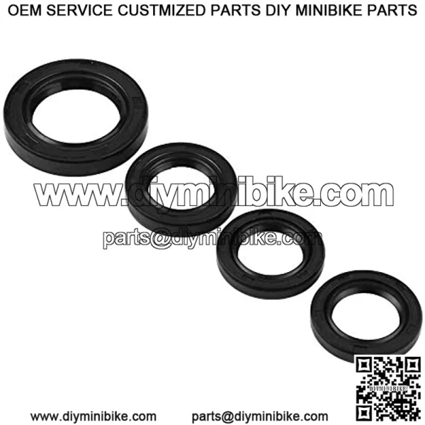 Qiilu 4 Pcs Oil Seal Replacement GY6 Oil Seal Engine Crankshaft Seal Gear Crank Case Oil Seal for Most GY6 125cc 150cc 152 QMI 157QMJ - Image 3