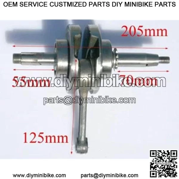 CRANK SHAFT ASSEMBLY CRANKSHAFT 110cc 125cc compatible with TaoTao: BoulderB1, ATA 110 D/D1, ATA 125 D, ATA 125 F1, DB 10, GK 110, ATK 125 A, Jeep Auto, ATA 110 B/B1, Cheetah, ATA 135 DU - Image 2