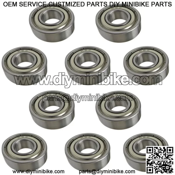 Lot of 10 Spindle Barrel Bearing 7/8" OD x 3/8" ID R6Z Go Kart Racing Cart Parts