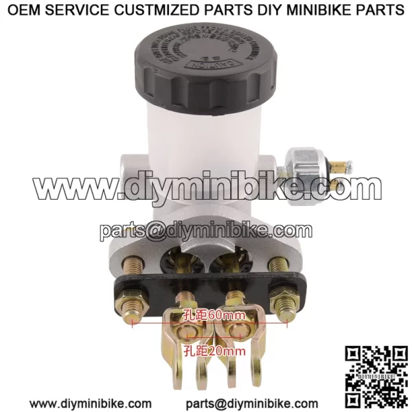 Karting ATV four-wheel ATV brake pump hydraulic disc brake main pump one drag three-legged brake pump main pump caliper - Image 3