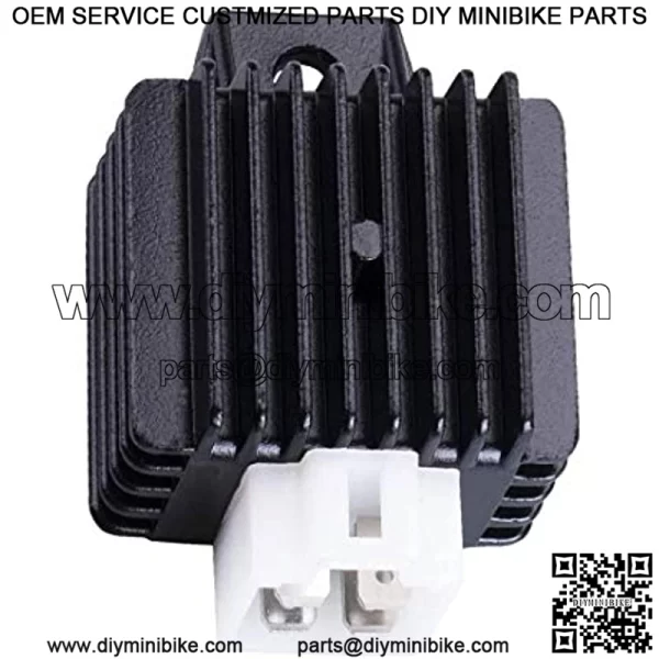 12V 4-pin Voltage Regulator Rectifier Compatible with GY6 Engine 50cc 70cc 90cc 110cc 125cc 150cc ATV Go Kart Moped Scooter Dune Buggy Quad 4 Wheelers SUNL Taotao Kazuma