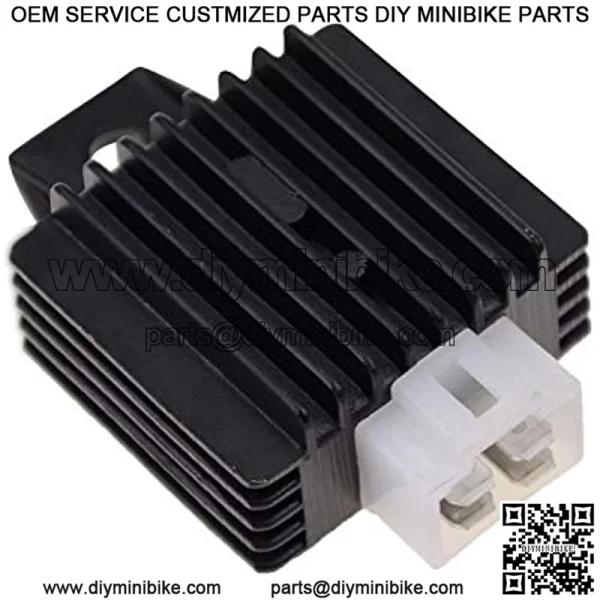 12V 4 Pin DC Voltage Regulator Rectifier for GY6 Engine50cc 60cc 80cc 125cc 150cc Chinese Dirt Bikes Go Karts Gas Scooter ATV Moped