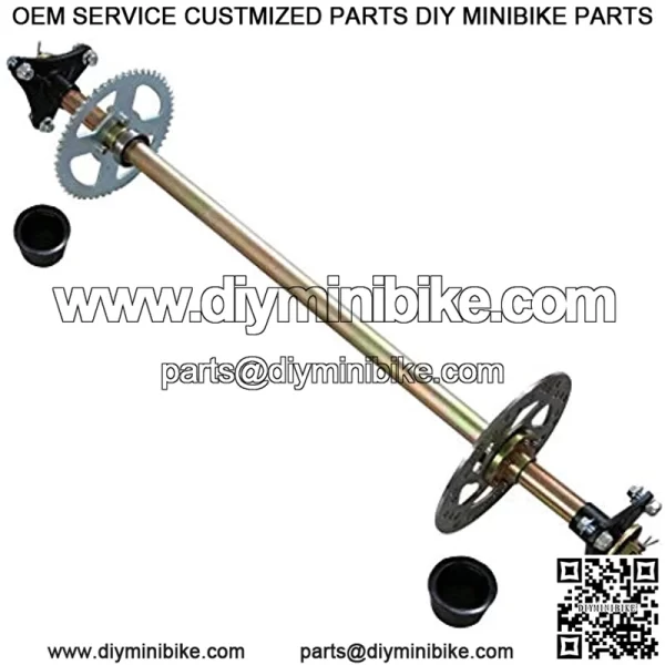 For Go Kart Quad Trike Rear Axle Shaft Assembly Set 740mm