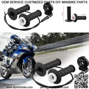 7/8inch 22mm Throttle Handle Twist+Cable ATV Quad Pit Dirt Bike 50cc to190cc