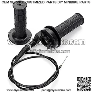 Aniro Moto Throttle Cable + Handle Bar Throttle Grips Grip + Throttle Housing Clamp for Dirt Bike Quad ATV Pit 50cc 125cc