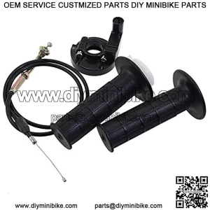 Twist Throttle 7/8" Handle Grips with Cable Replacement For Dirt Bike Quad ATV Pit 50cc 125cc 150 250 Motorcycle Mini Bike Pocket Bike Twist Throttle Cable