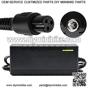 Cargador de batera de 36 V 1,5 A para Razor Mini Pocket, Boreem JIA 601-S 602-D, Minimoto Maxii ATV, Go Kart, Dune Buggy, Motocross XRF500, Freedom 945 959, listado UL, Cable de 8,9 pies