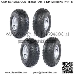 4x 145/70- 6 Wheel Tire Rim Chinese ATV Quad Taotao Coolster Sunl Go Kart Buggy