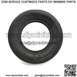 14 X 3.00 x 8 Ribbed Tire, 2 Ply, 3.2" Wide, 14.0" OD, Round Profile