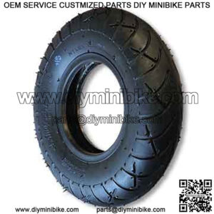 300 X 4 Scooter Tire 4 Ply, 3.2" Wide, 10.5" OD