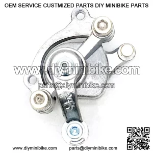 Silver Brake Caliper with Right Arm for Scooters & Mini Bikes