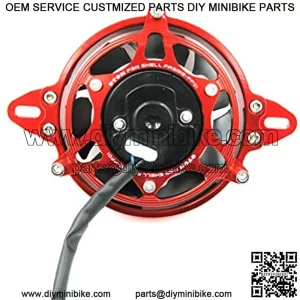OiWater Cooler New Electric Radiator Cooling Fan for 150cc 200cc 250cc Dirt Pit Bike Motorcycle ATV Quad Motocross (Red Set)