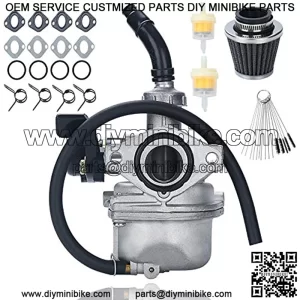 Carburetor PZ19 Carb Set, for 50cc 70cc 80cc 90cc 110cc 125cc ATV Dirt Pit Bike Taotao Honda CRF By LIAMTU, with Air Filter and Fuel Filter