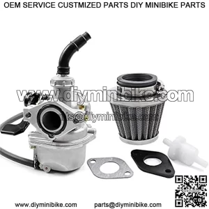 ATV Carburetor PZ19 with air filter Fuel Filter and 35mm Air Filter for 50cc 70cc 90cc 100cc 110cc 125cc Taotao Dirt Pit Bike ATV Honda CRF Scooter Go Karts