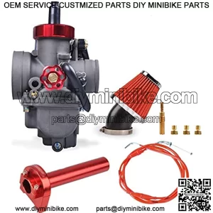 26mm Dirt Bike Carburetor PE26mm Motorcycle Carburetor Kit With Adjustable Throttle Cable 185cm Dirt 48MM Air Filter Carburetor Jet Fit HONDA YAMAHA SUZUKI Motorcycle Dirt Bike SSR TTR 125-150cc